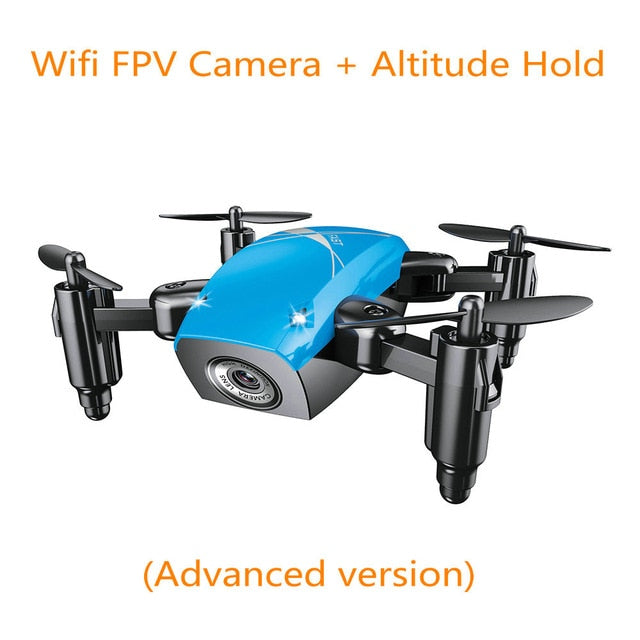 Mini Drone With Camera HD S9 No Camera Foldable RC Quadcopter Altitude Hold Helicopter WiFi FPV Micro Pocket Drone