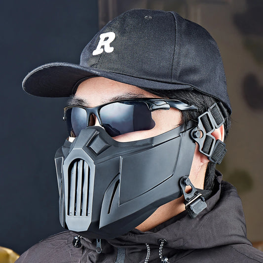 Adjustable Strap Mouth Protect CS Sports Safety Protective Equipment Tactical Half Face Mask