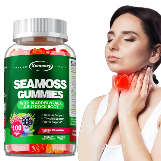 SEAMOSS - Contains Burdock Root and Bladderwrack Seaweed To Enhance Intestinal Health and Immunity - 100 Gummies