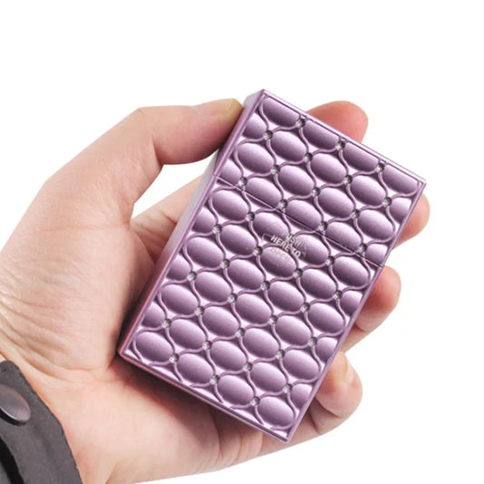 Cigarette Case Anti-pressure Personalized with Diamonds for Men and Women 20 Cigarette Case Cigarette Accessories