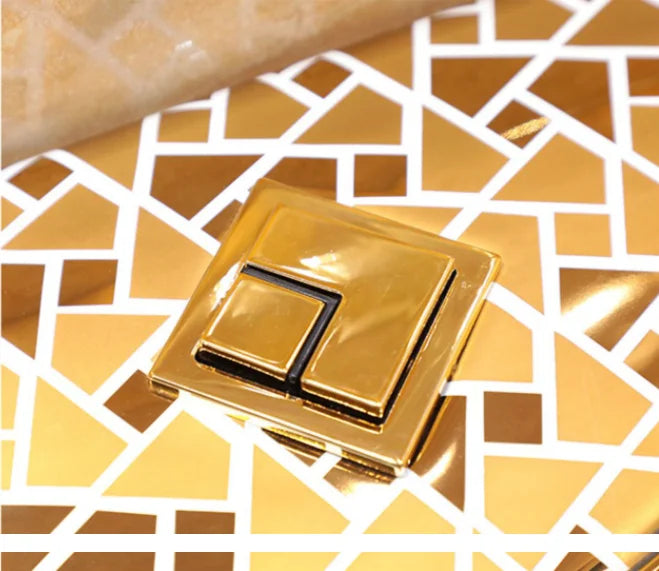 High Quality Bathroom Commode Ceramic One Piece Gold Toilet