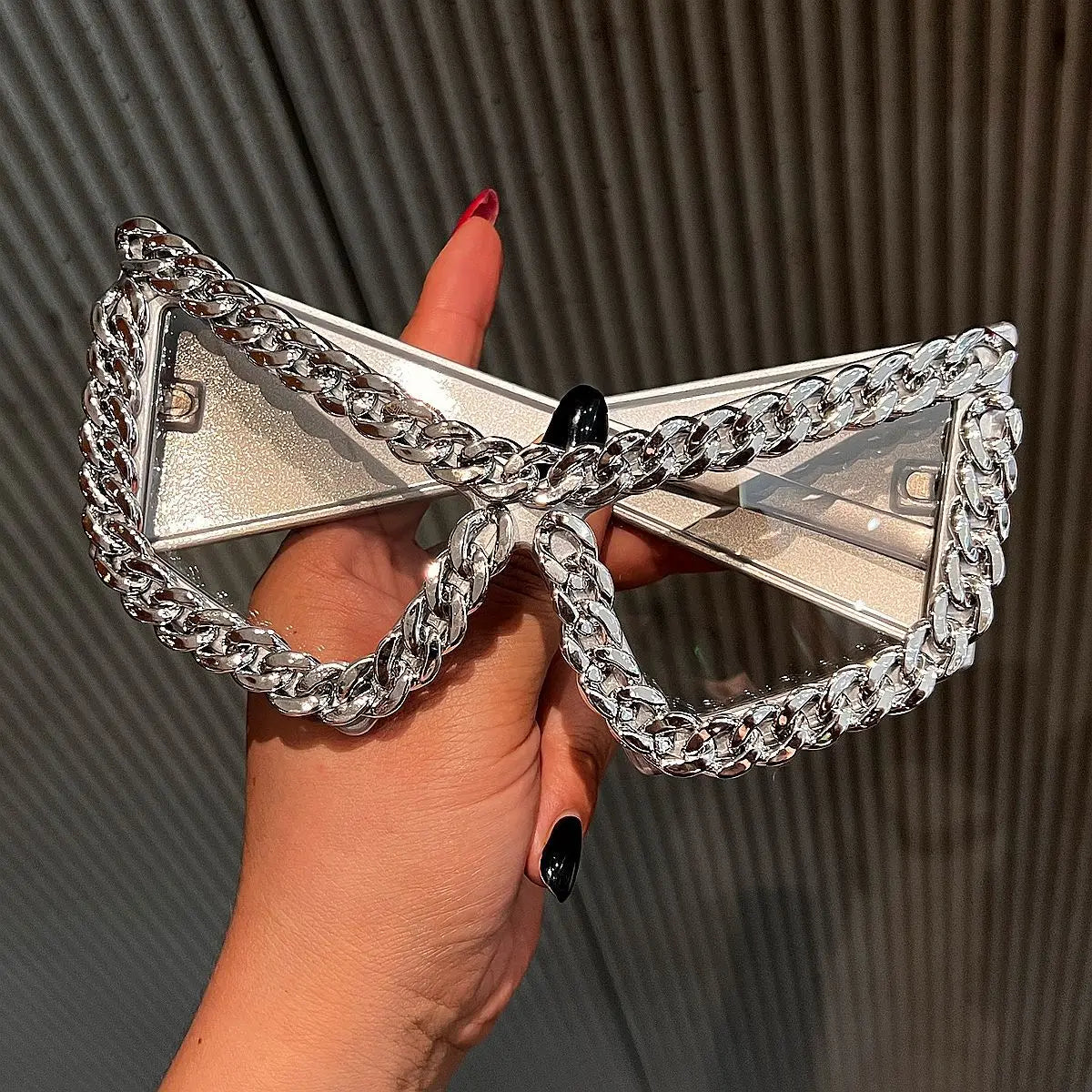 Luxury Cat Eye Chain Sunglasses for Women