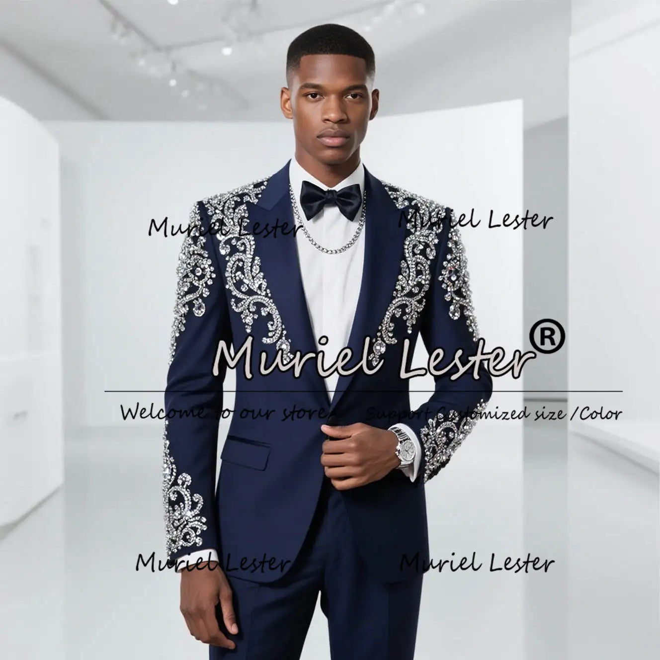 Prom / wedding Suit Men 2 Pieces Tuxedos Customized Male Fashion Blazer costumes hommes