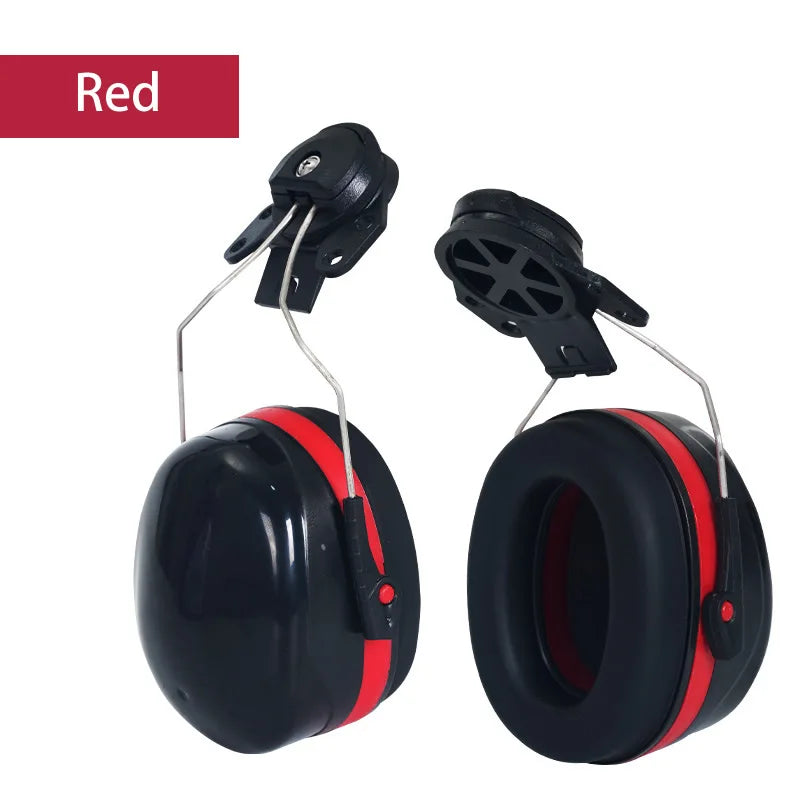 Anti-noise On-Helmet Earmuffs Ear Protector For Safety Helmet Cap Use Factory Construction Work Safety Hearing Protection