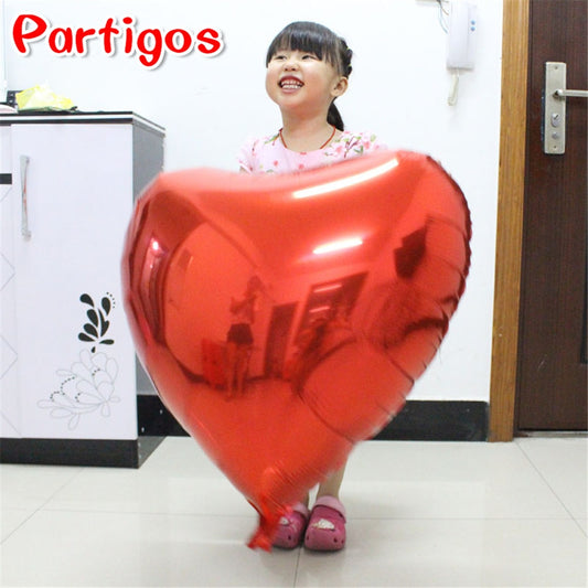 Heart balloon 75cm Red heart shape air party balloons Valentines Day wedding love decorations marriage supplies Foil balloons