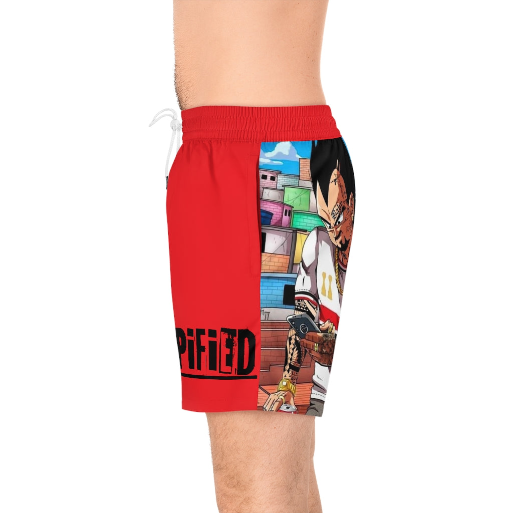 Bro's Dragonball Mid-Length Swim Shorts