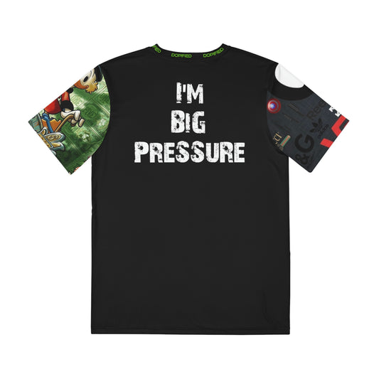 DOPIFIED "I'm Big Pressure Men's Polyester Tee (AOP)