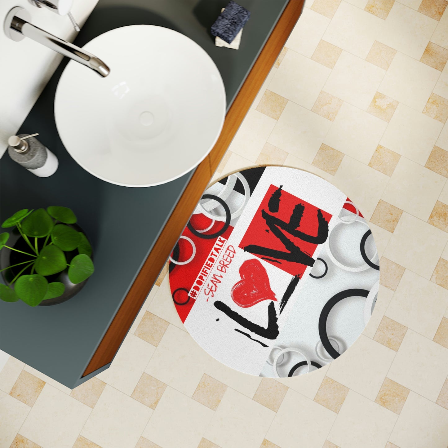 Sean Breed Polyester Bath Mat