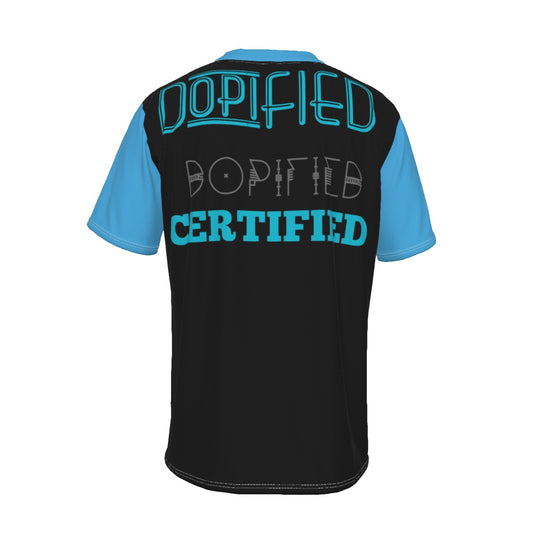 Camiseta de manga corta con lazo en el cuello para hombre DragonBall z DOPiFiED