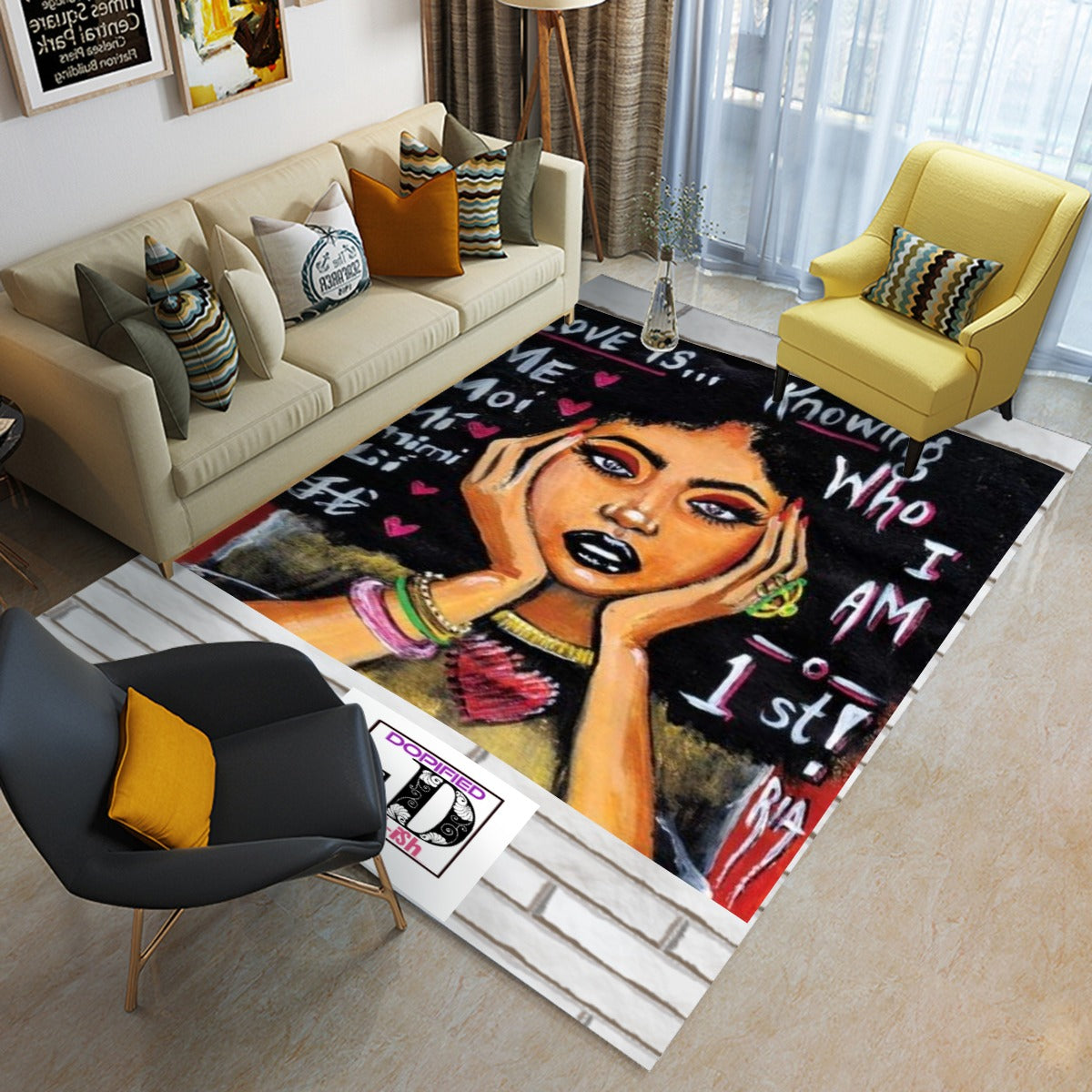 SHE-DOPE-iSH Foldable Rectangular Floor Mat