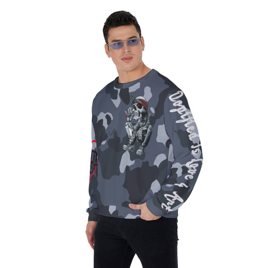All-Over Print Men's Sweater