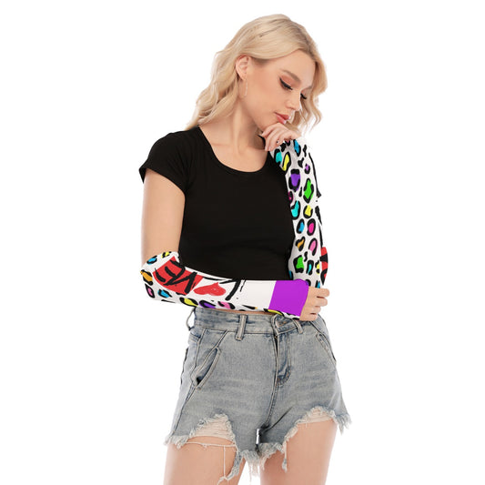 Ladies L❤️VE Leopard multi color Gloves