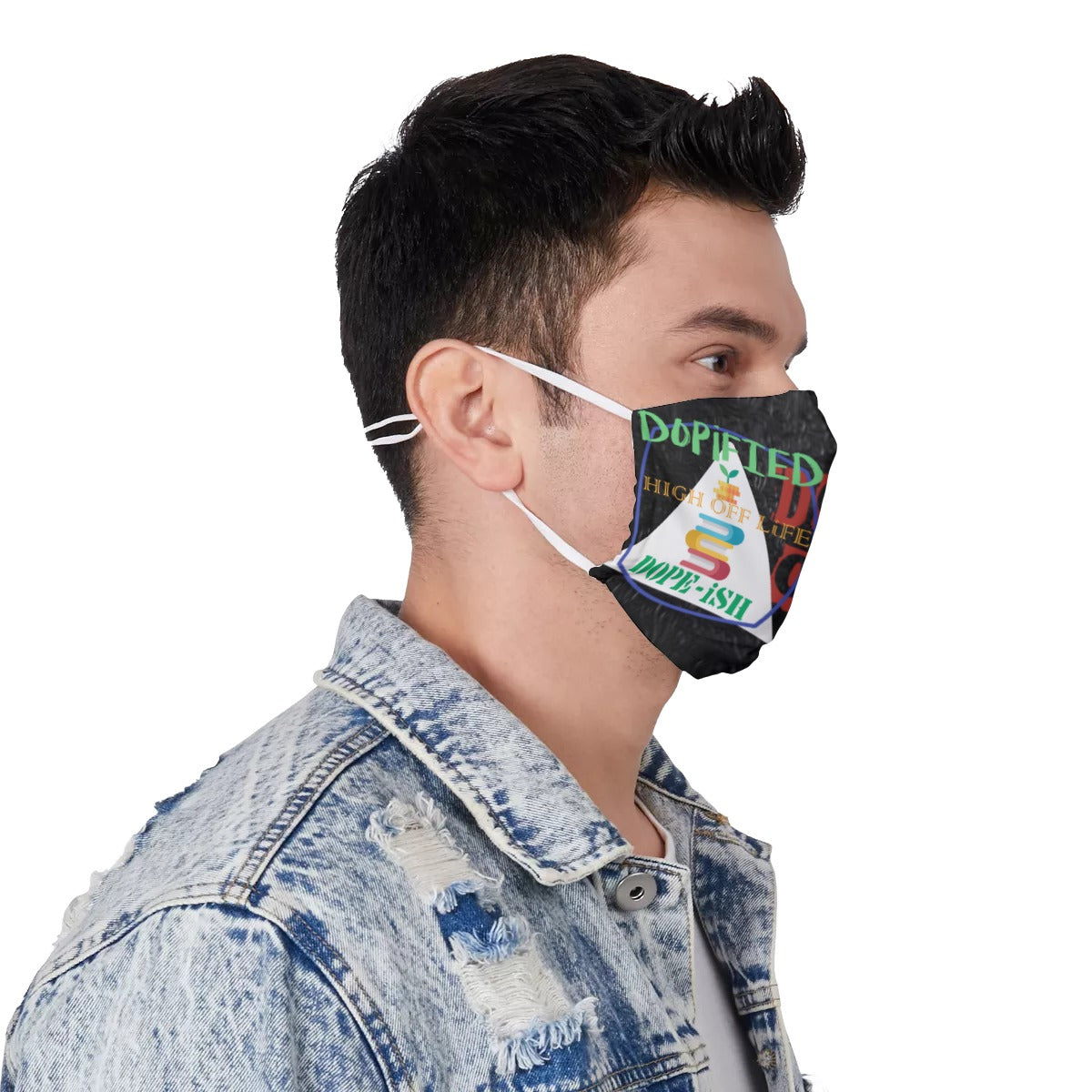 HiGH OFF LiFE" DOPiFiED Face Mask with Adjustable Ear Loops