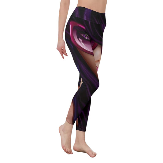 SHE-DOPE-iSH" High Waist Leggings | Side Stitch Closure