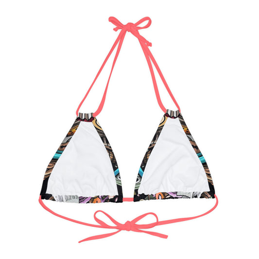 DOPiFiED suductive Music Strappy Triangle Bikini Top