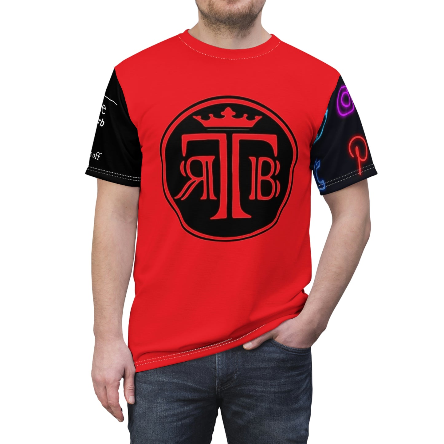 TRB & DOPiFiED Unisex Cut & Sew Tee )