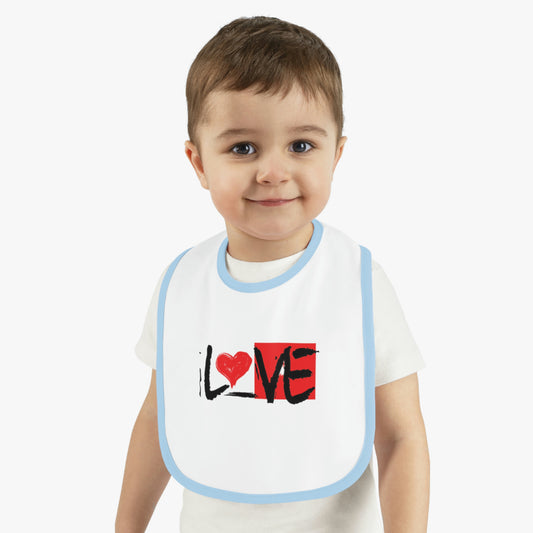 Sean Breed Baby Contrast Trim Jersey Bib