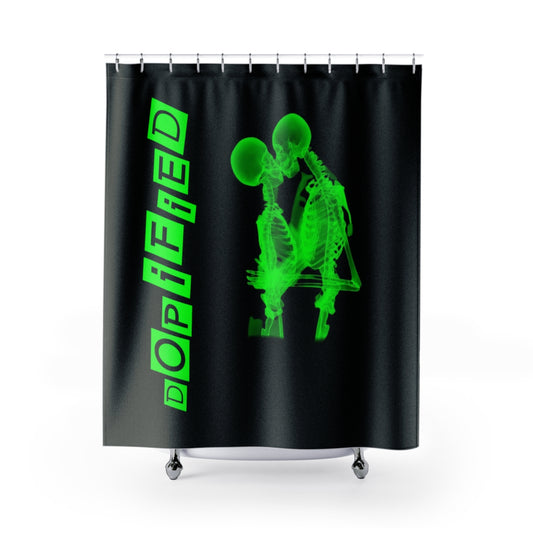 DOPiFiED Romance X-ray Shower Curtains