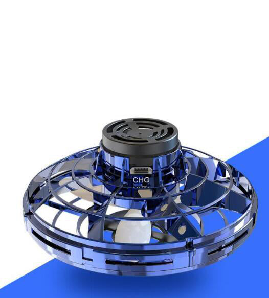 Mini juguete volador antiestrés deportivo Flynova, giroscopio, dron, OVNI, LED, fidget, spinner para dedos, regalo de Navidad para niños