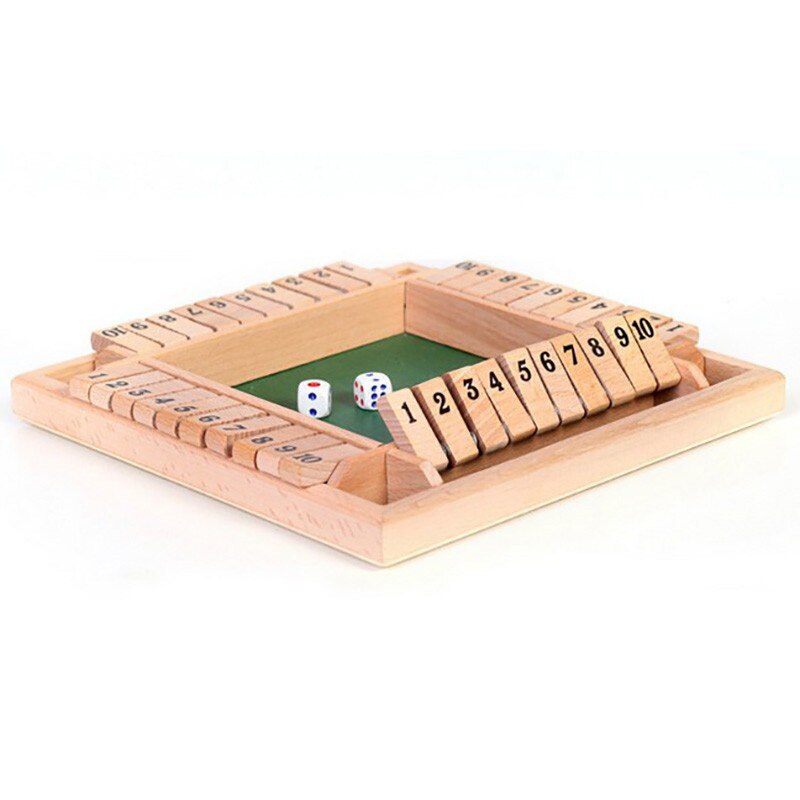 4 Players Number Drinking Games Digital Puzzle Board GameShut The Box Game Set For Friends/Family