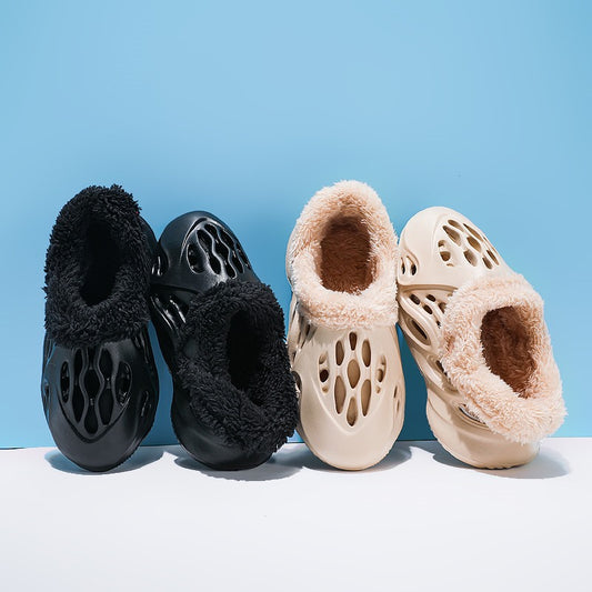 Winter Men And Women Children's Cotton Shoes Cotton Slippers Package Woolen Shoes Non-Slip Velvet Warm