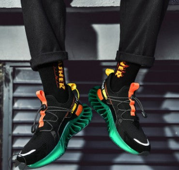 New Men Blade Shoes Casual Sneakers Men Soft High Quality Reflective Shoes Breathable Flying Woven Sneakers Male Chaussure Homme(A29)