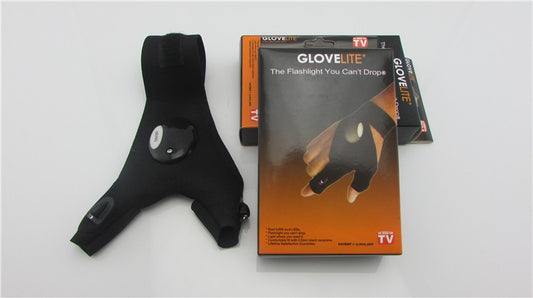 LED Flashlight gloves for Fishing, Maintenance Camping, Running, Riding. Night Fishing Gloves Night Running Gloves etc