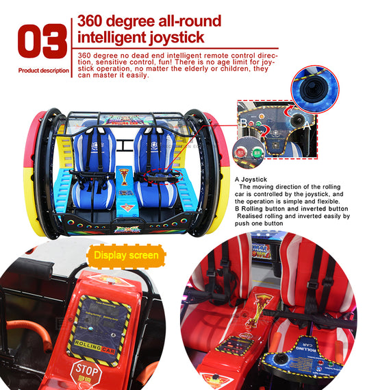 Indoor and outdoor 360 degree rotation electric Roll Machine