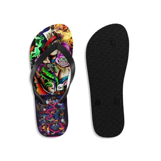 Alice in Wonderland Flip-Flops