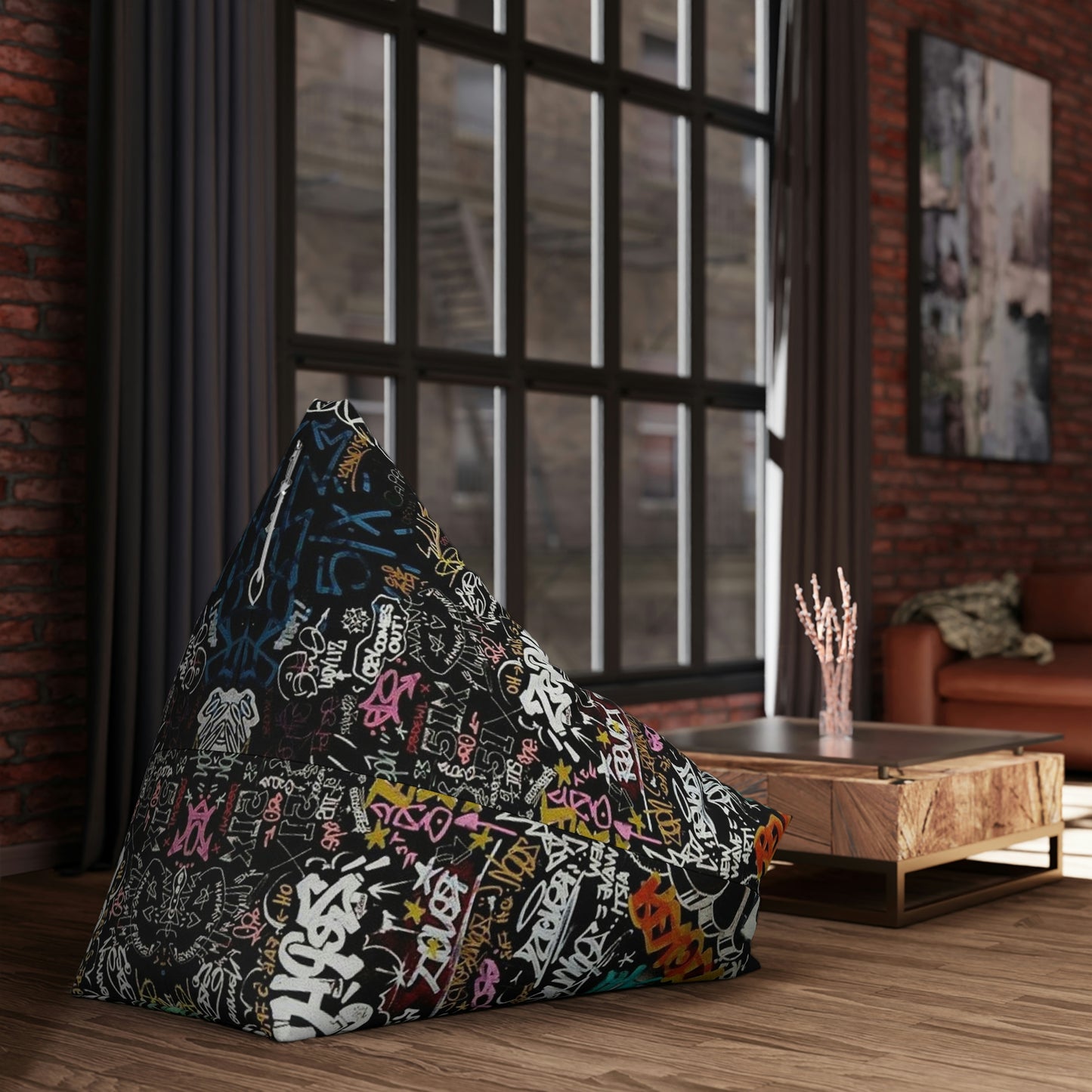 DOPiFiED Graffiti Bean Bag Chair Cover