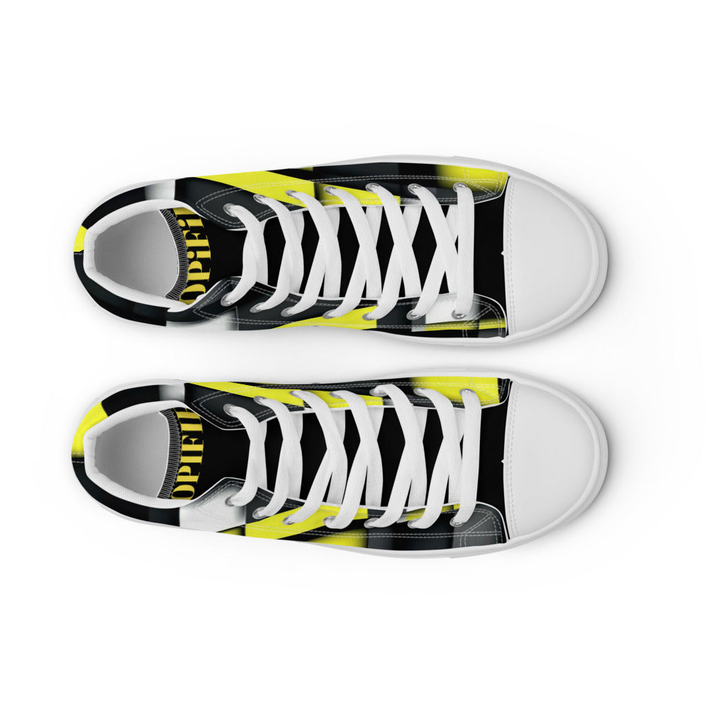 Bro's DOPiFiED high top canvas shoes