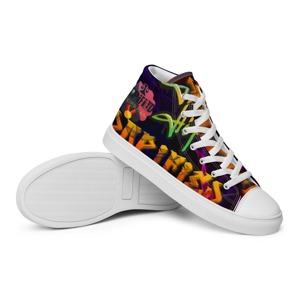 "DOPiFiED Bros" high top canvas shoes