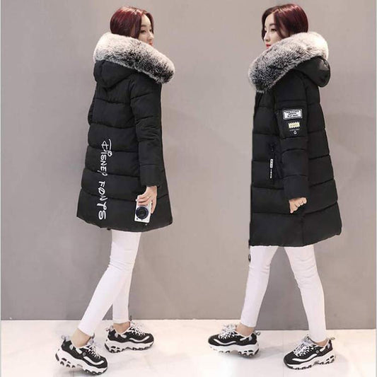 Plus size jackets women coats winter solid thick parkas woman clothing hot sale hooded zipper warm overcoats female clothes
