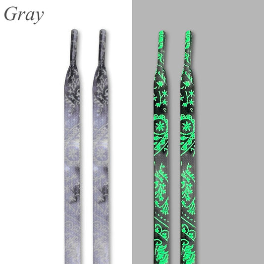 120/140/160CM 6Colors Luminous Flat Long Shoelace With Plastic Tip Men Women Glowing Fluorescent Sneakers Canvas Shoes Strings