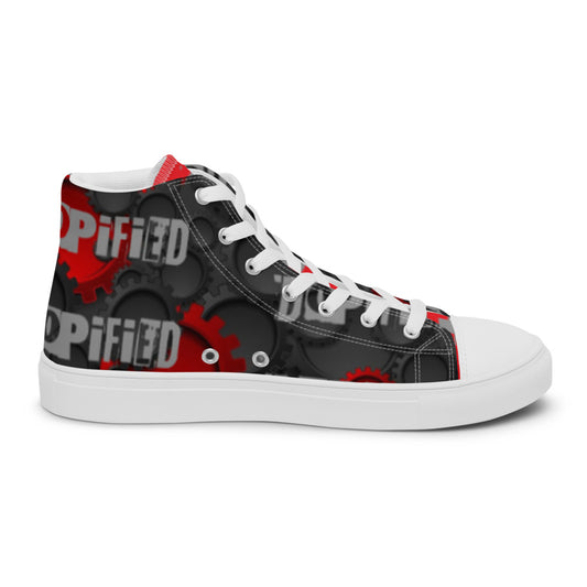 "DOPiFiED LadY" high top canvas shoes
