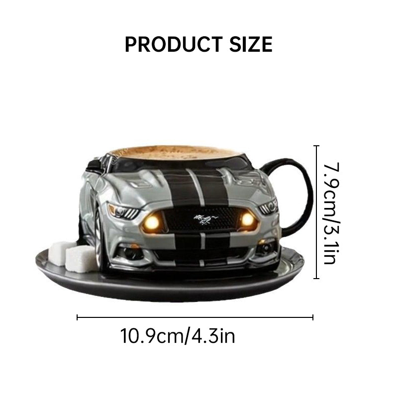 Car-Shaped Stainless Steel Coffee Mug – Handmade, Durable, Novelty Office Cup, Ideal Gift for Car Fans