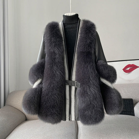 Fashion Temperament Thickened Fur Coat