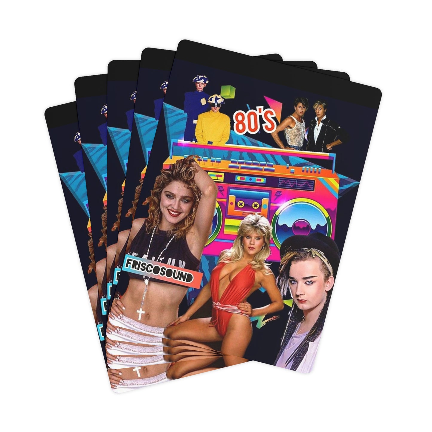 The 80s Feel Poker Cards