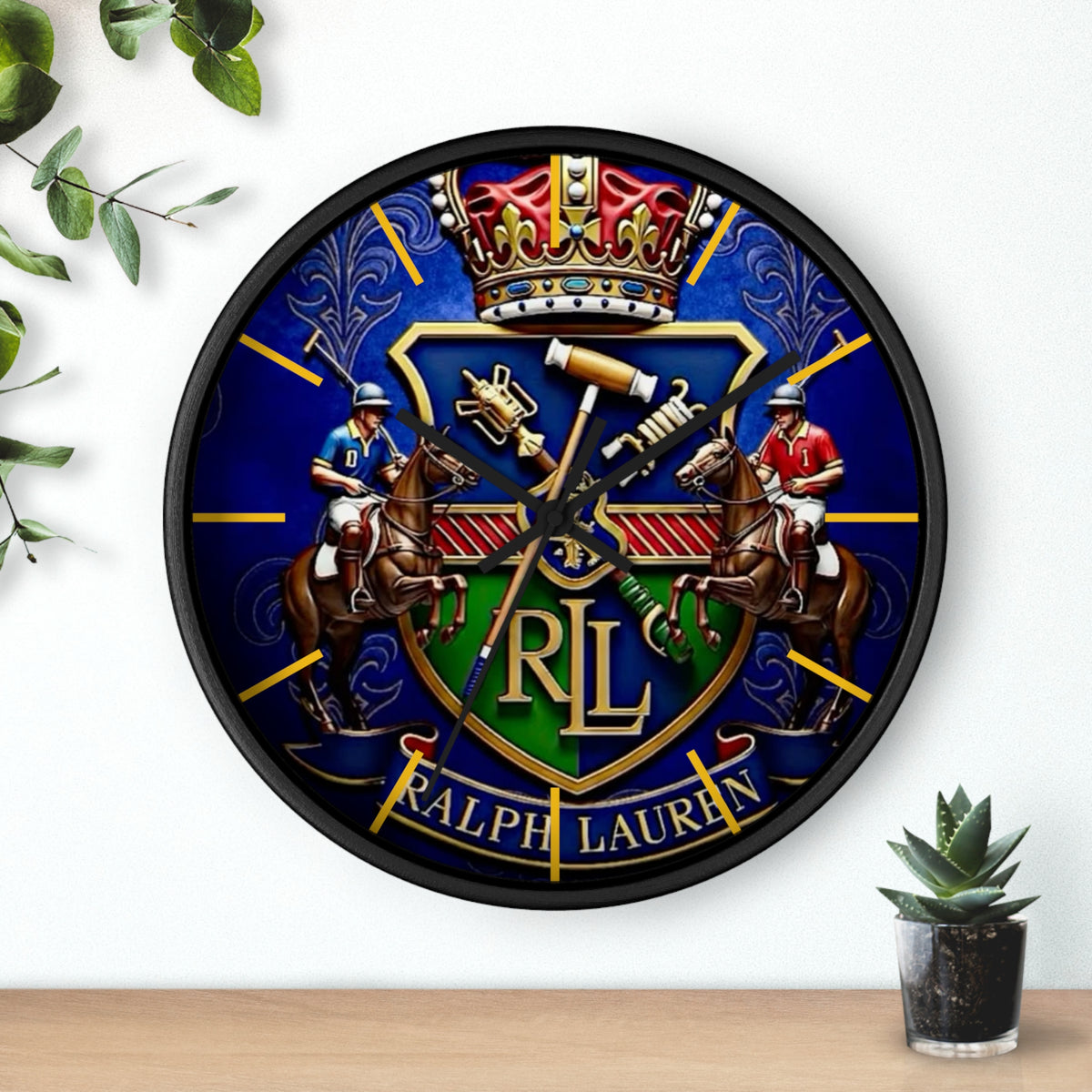 Blue Ralph Lauren Wall Clock
