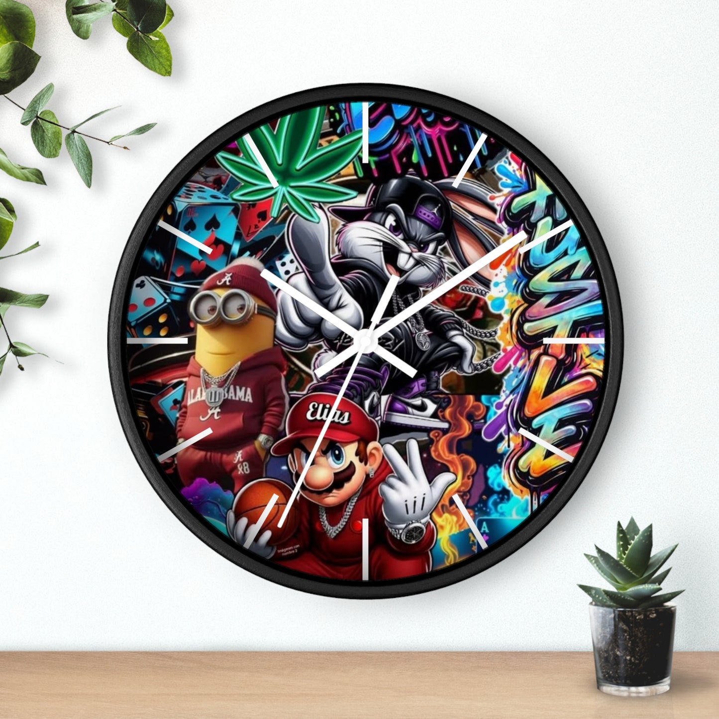 HoodToons Wall Clock
