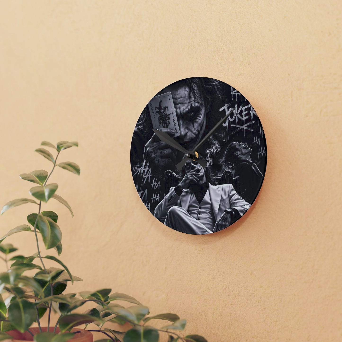 Da Joker Acrylic Wall Clock