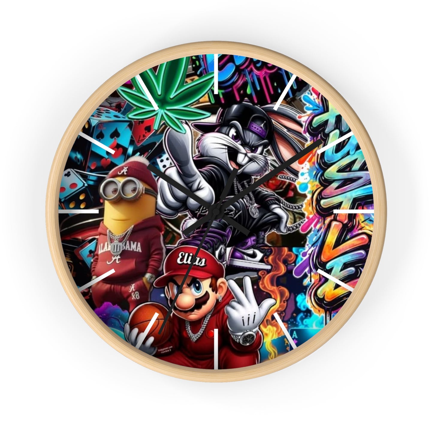 HoodToons Wall Clock