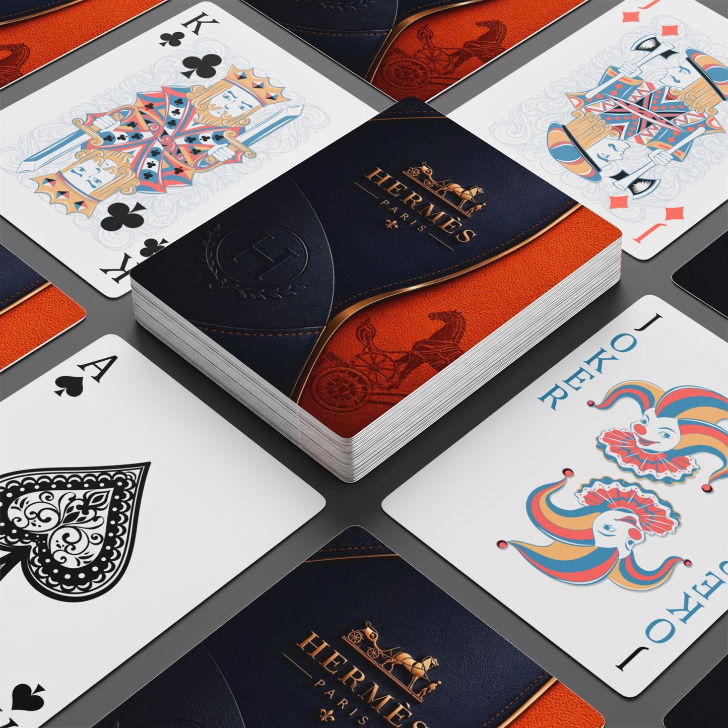 Luxury Poker Playing Cards Hermes
