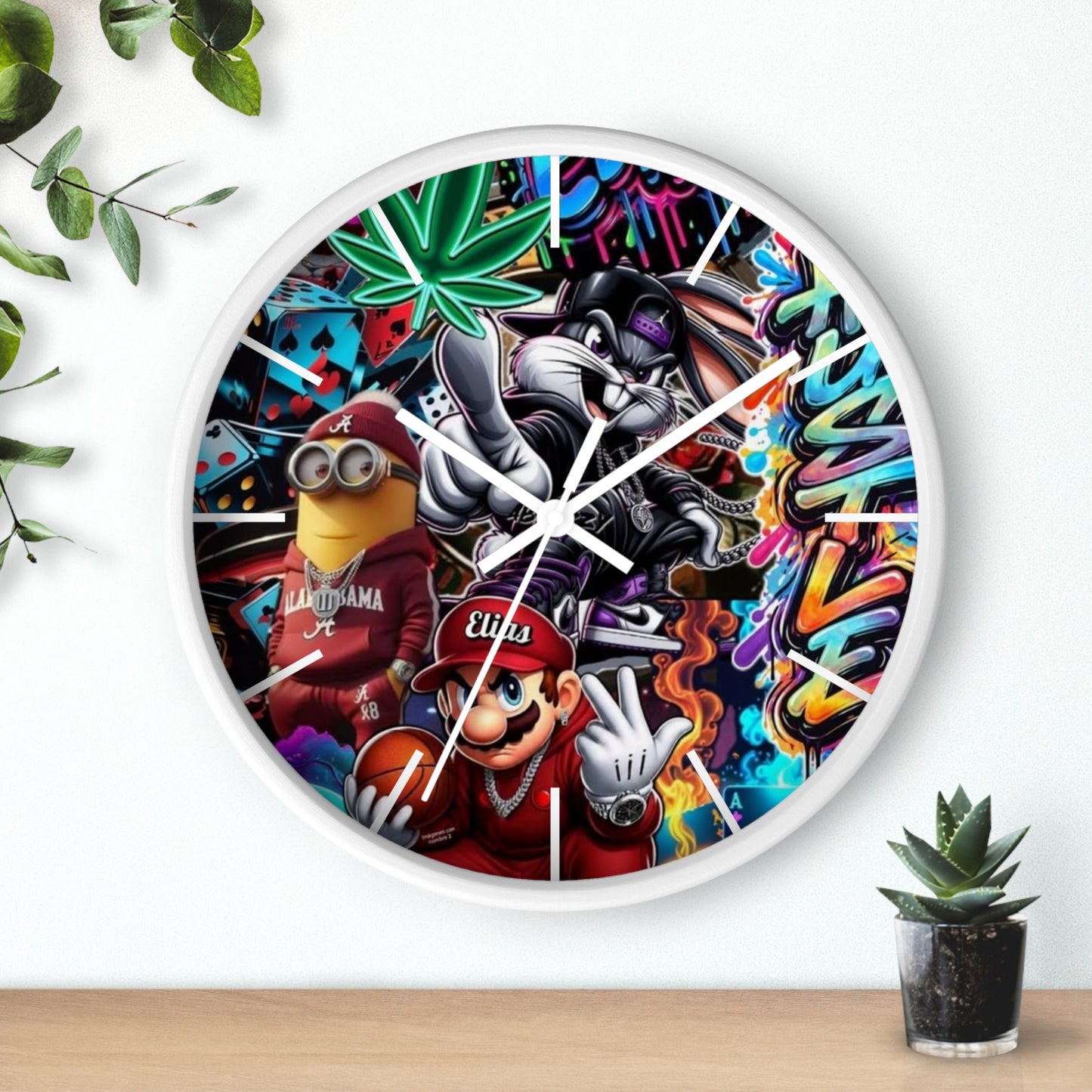 HoodToons Wall Clock