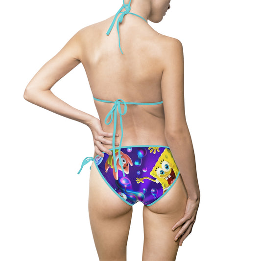 Women's Mr. Sponge Bob Bikini Swimsuit (AOP)