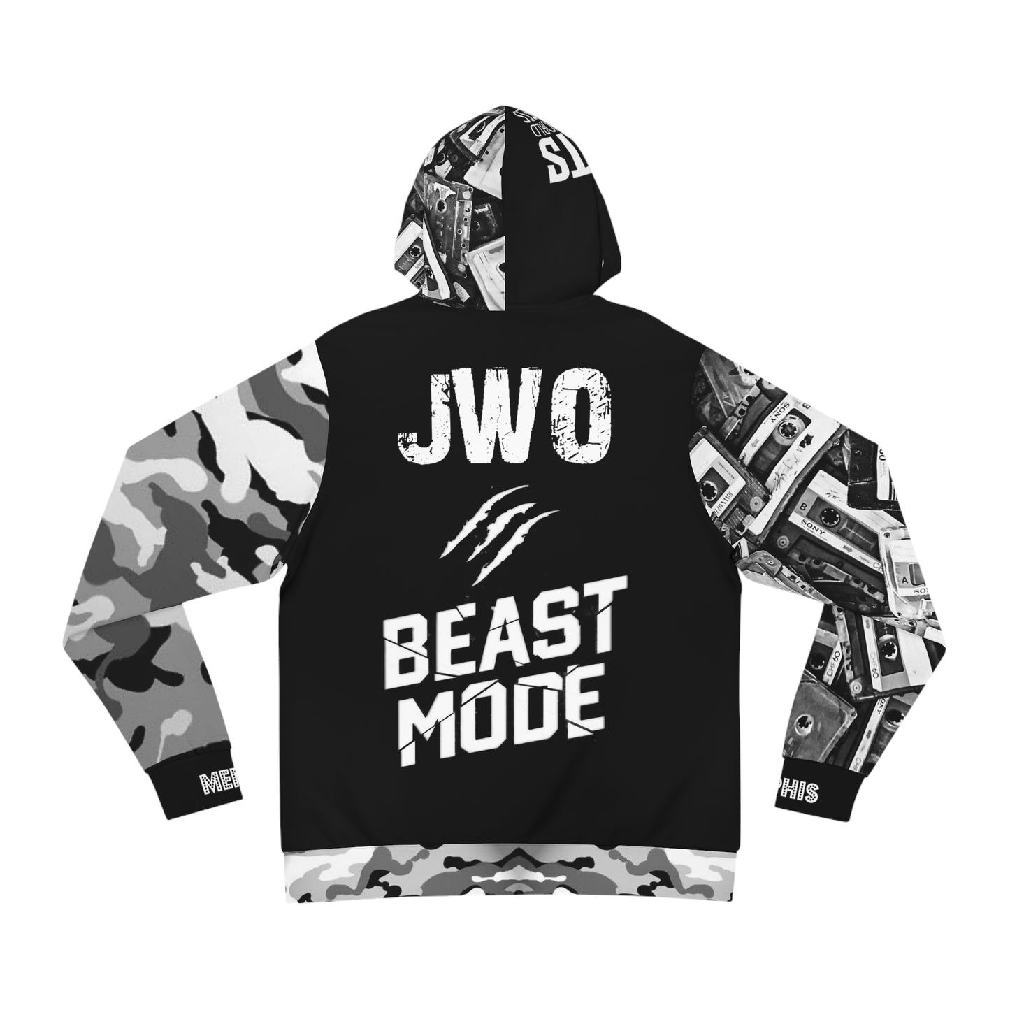 JWO “GOATz in BeastMode” Throwback Cassette & Camo Fashion Hoodie