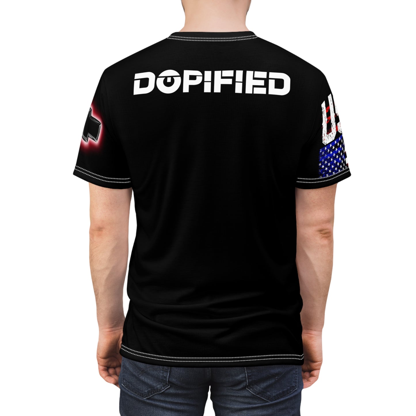 DOPiFiED Hooked On Freedom Unisex Cut & Sew Tee