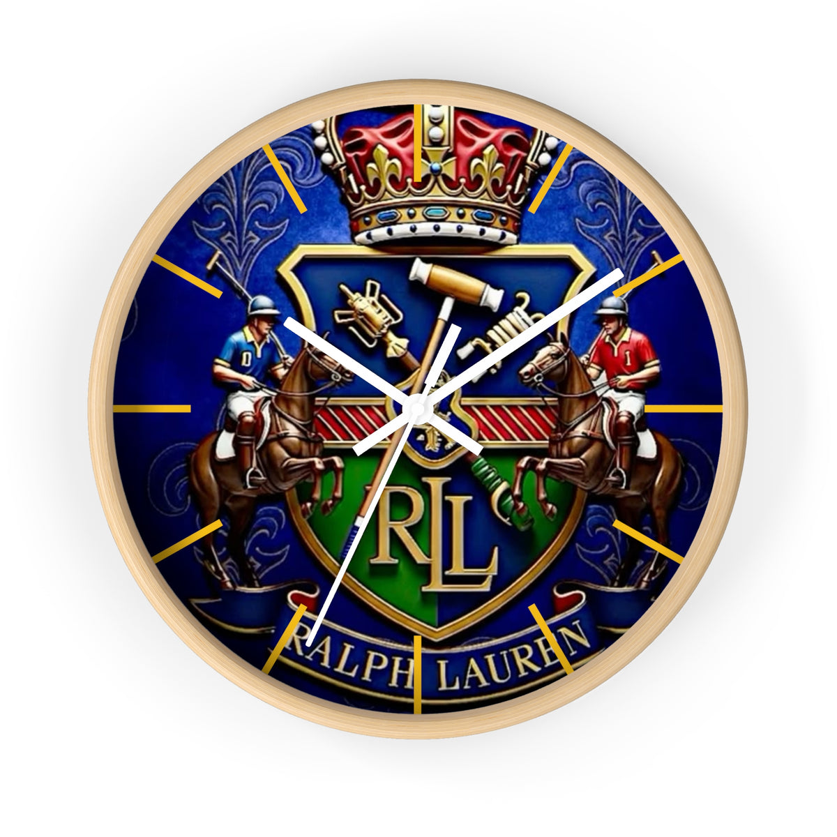 Blue Ralph Lauren Wall Clock