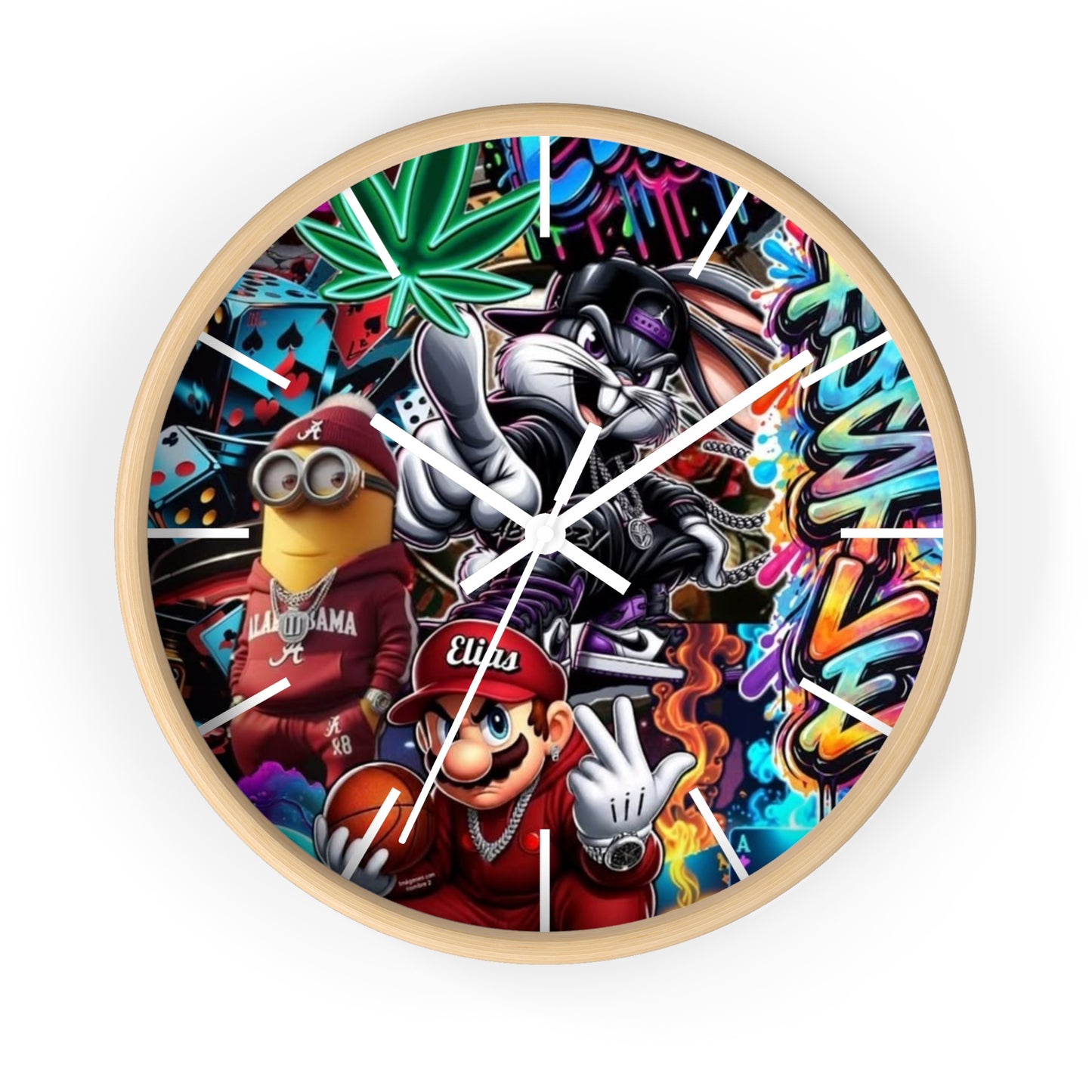 HoodToons Wall Clock