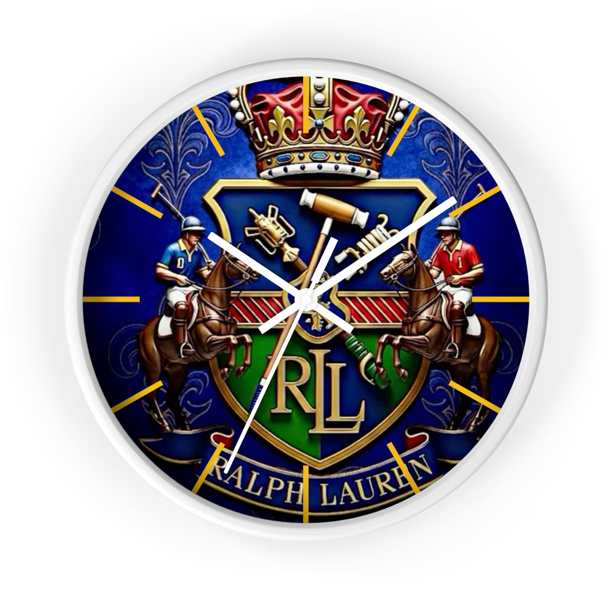Blue Ralph Lauren Wall Clock